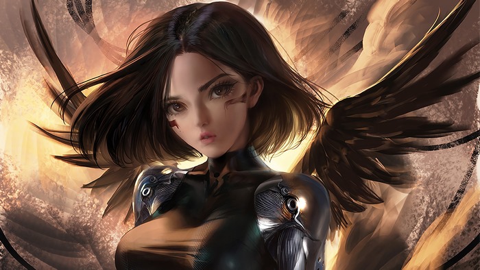 Alita from Alita: Battle Angel artwork