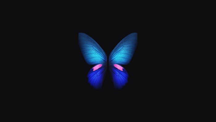 Samsung Galaxy Fold butterfly wallpaper 4K