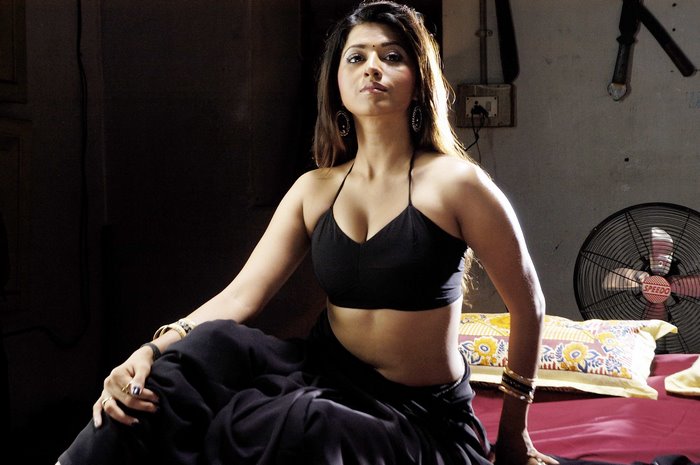 Riddhima Tiwari in Black Crop Top and Skirt
