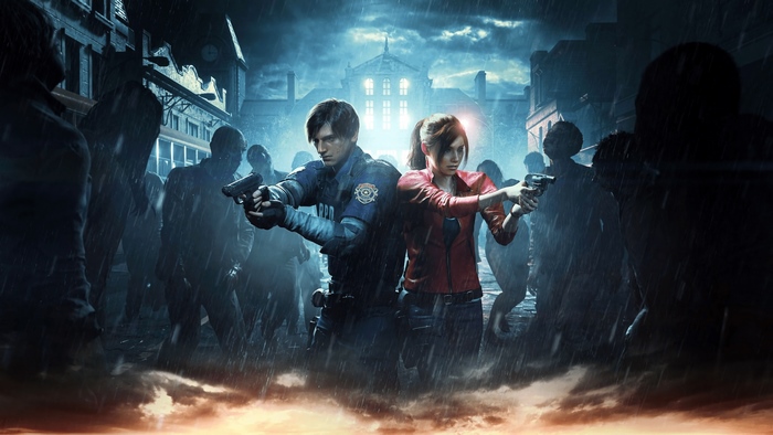 Leon and Claire from Resident Evil 2 in 4K