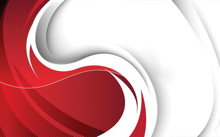 Abstract Red and White Swirling Vector Art