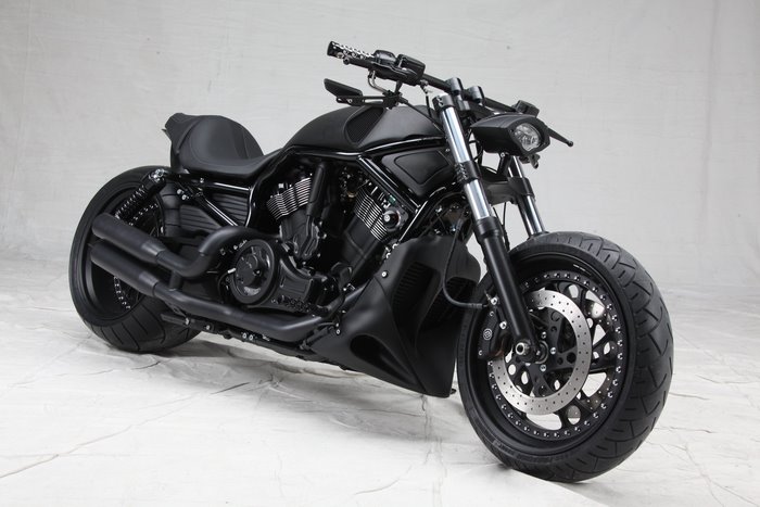 Black Harley Davidson V-Rod Motorcycle