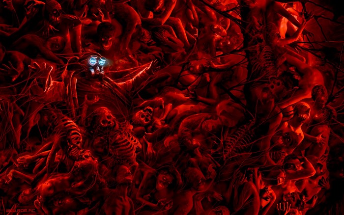 Dante's Inferno games dark horror gothic evil satan demons skeleton  skull wallpaper, 1920x1080, 28980