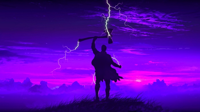Thor from Avengers Endgame with Stormbreaker
