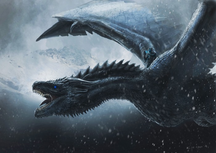 Dragon from Game of Thrones Season 8 4K