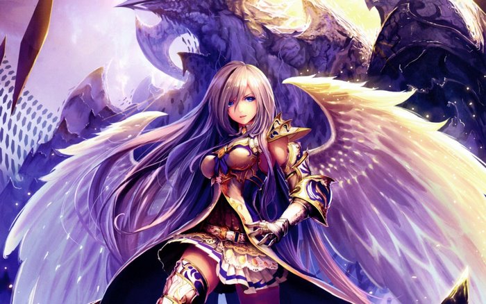 Angel with Bahamut from Final Fantasy