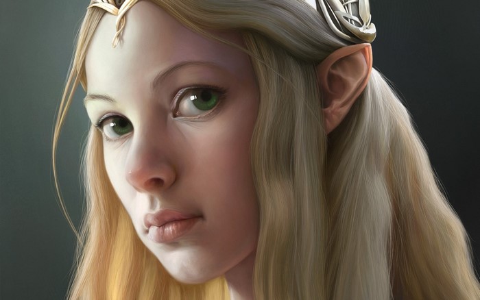 Galadriel from Lord of the Rings by Corrado Vanelli