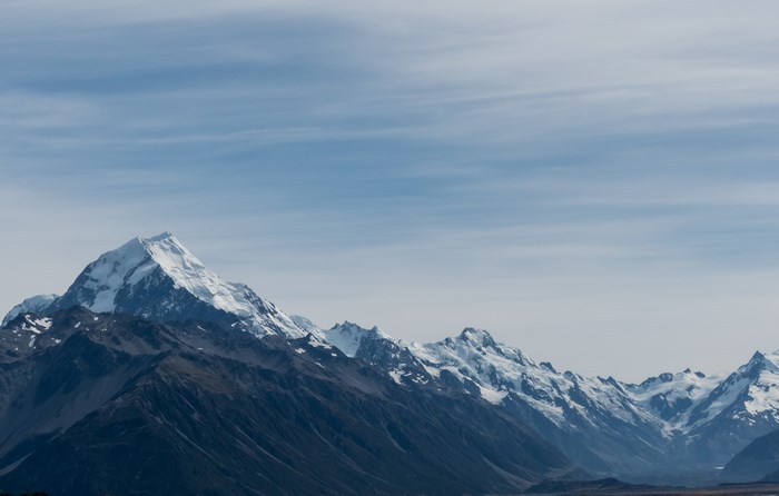 Mount Cook Aoraki Southern Alps New Zealand Snow Peak