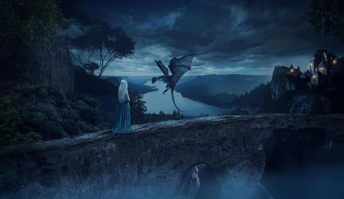 Daenerys Targaryen and dragon from Game of Thrones