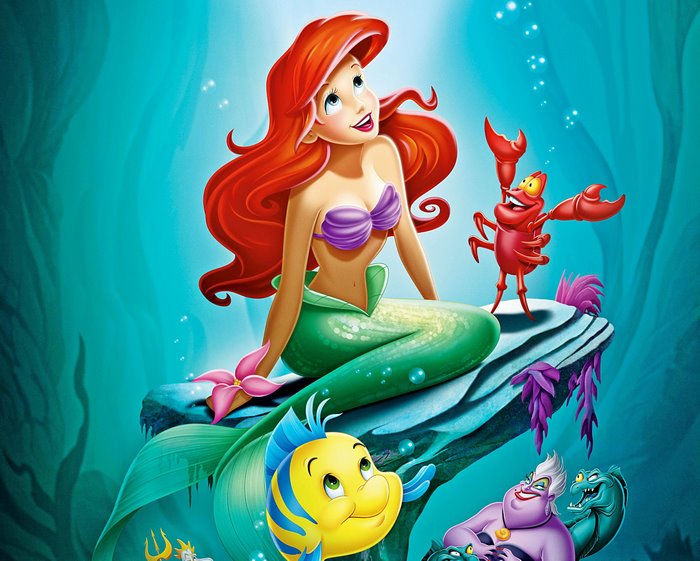 The Little Mermaid Ariel and Friends Underwater