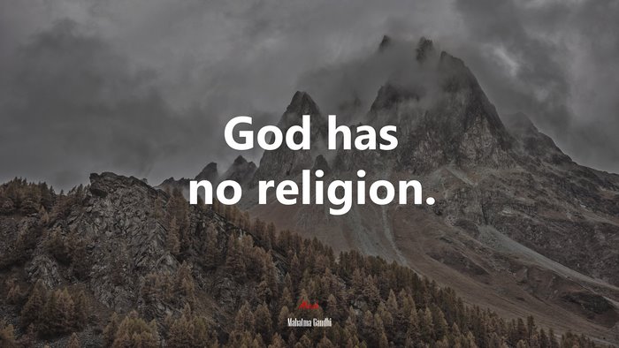 God has no religion. | Mahatma Gandhi quote, HD Wallpaper | Rare Gallery