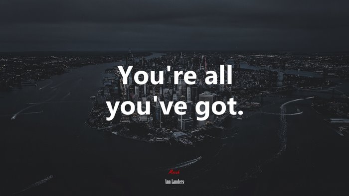 Ann Landers Inspirational Quote on Cityscape