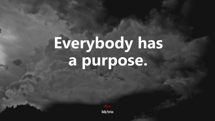 Everybody has a purpose. | Dolly Parton quote