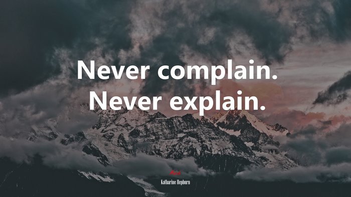 Katharine Hepburn Inspirational Quote on Mountain