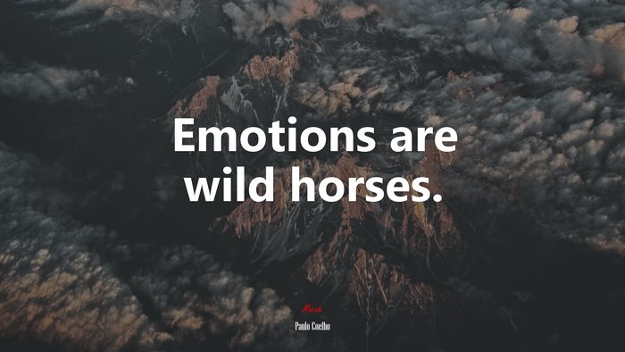 Emotions are wild horses. | Paulo Coelho quote