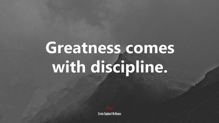 Greatness comes with discipline. | Erwin Raphael McManus quote
