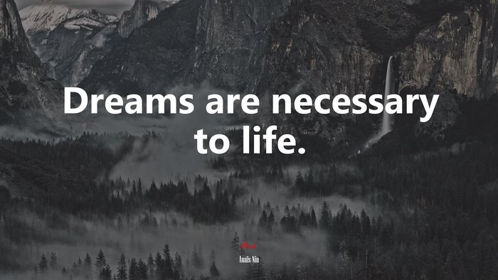 Dreams are necessary to life. | Anaïs Nin quote