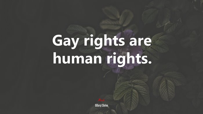 Gay rights are human rights. | Hillary Clinton quote