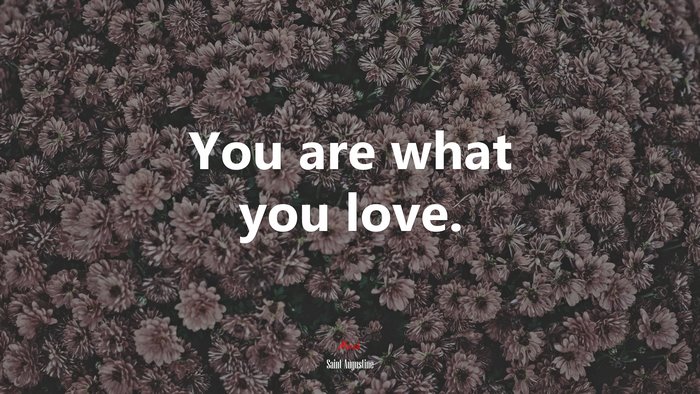 You are what you love. | Saint Augustine quote