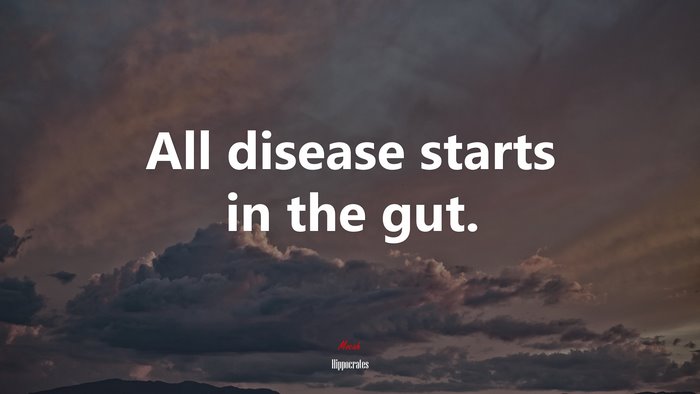 All disease starts in the gut. | Hippocrates quote