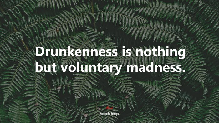 Drunkenness is nothing but voluntary madness. | Seneca the Younger quote