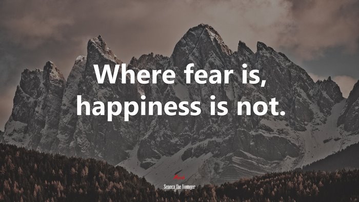 Where fear is, happiness is not. | Seneca the Younger quote