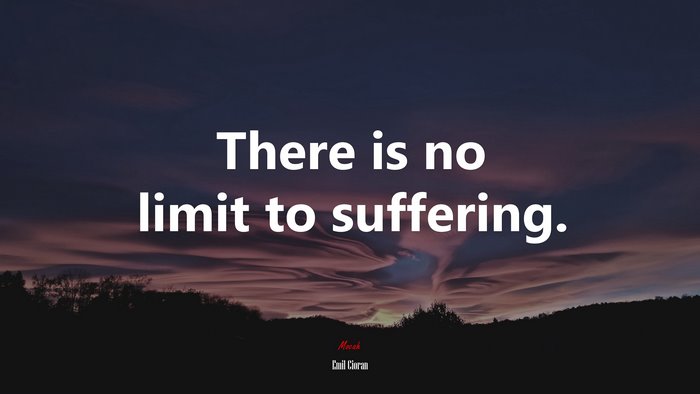 There is no limit to suffering. | Emil Cioran quote