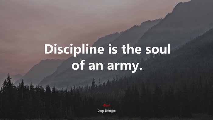 Discipline is the soul of an army. | George Washington quote