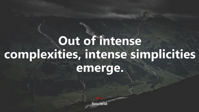 Out of intense complexities 2025 intense simplicities emerge meaning