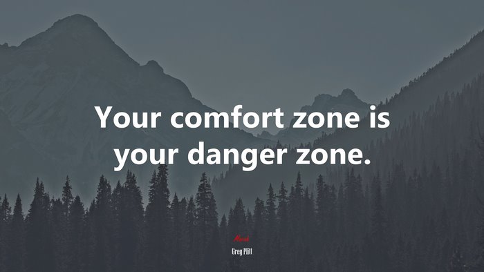 Your comfort zone is your danger zone. | Greg Plitt quote