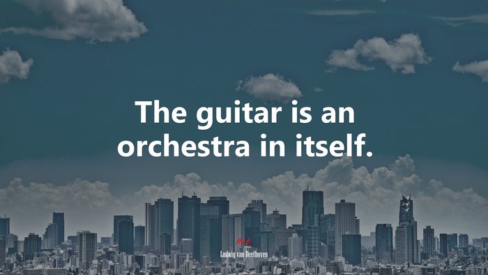 The guitar is an orchestra in itself. | Ludwig van Beethoven quote
