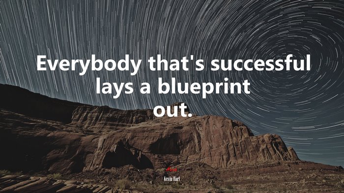 Everybody that’s successful lays a blueprint out. | Kevin Hart quote