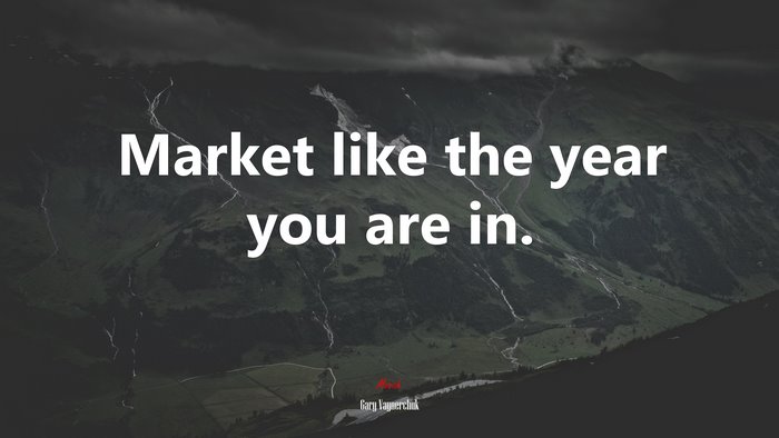 Market like the year you are in. | Gary Vaynerchuk quote