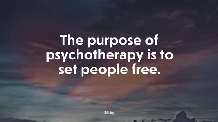 The purpose of psychotherapy is to set people free. | Rollo May quote
