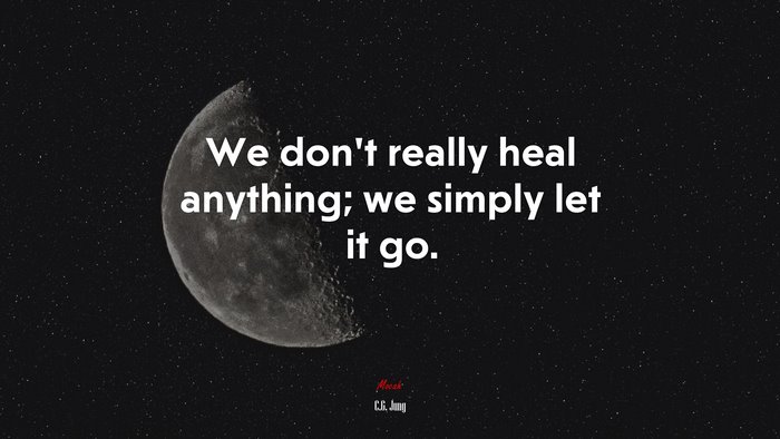 C.G. Jung Quote on Healing and Letting Go
