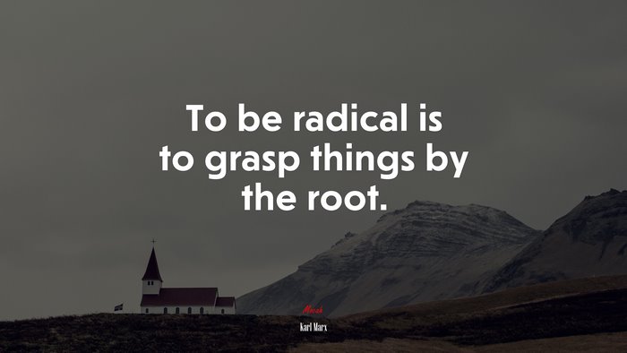 To be radical is to grasp things by the root. | Karl Marx quote