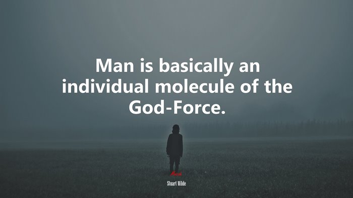 Man is basically an individual molecule of the God-Force. | Stuart Wilde quote