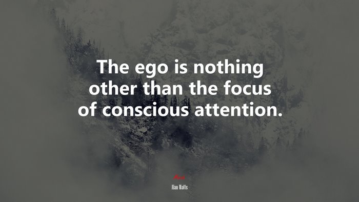 #626698 The ego is nothing other than the focus of conscious attention ...