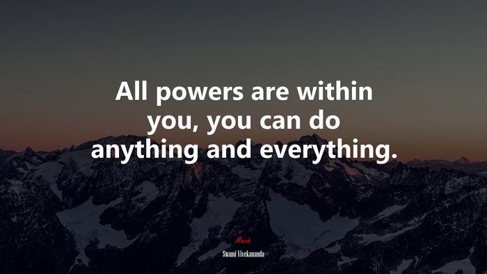 Inspirational Quote by Swami Vivekananda on Power