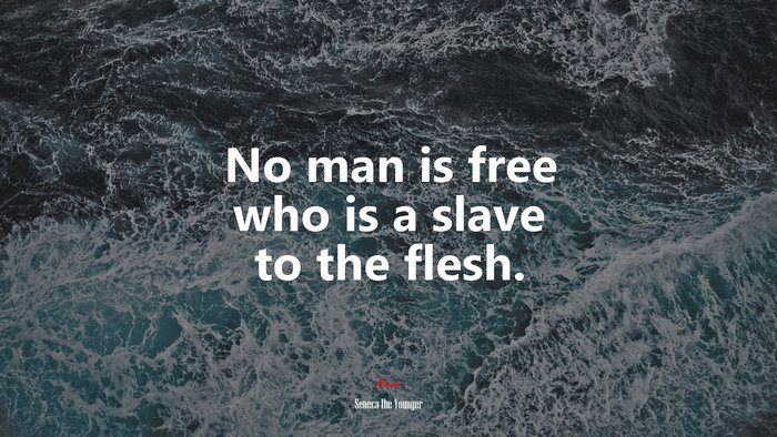 No man is free who is a slave to the flesh. | Seneca the Younger quote