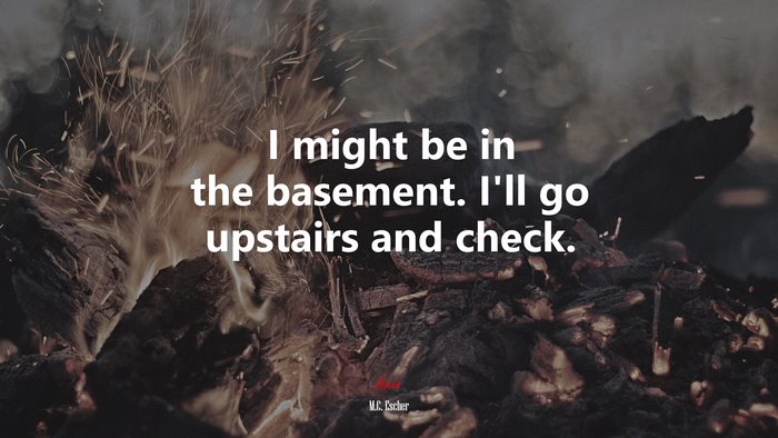 I might be in the basement. I’ll go upstairs and check. | M.C. Escher quote