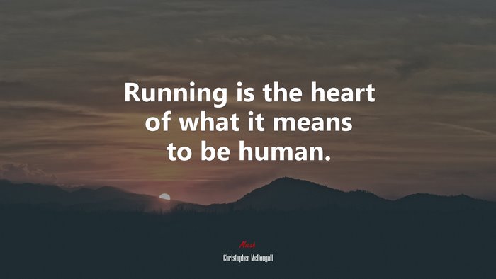 Running is the heart of what it means to be human. | Christopher McDougall quote