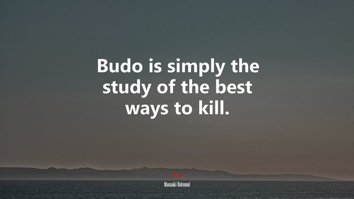 Budo is simply the study of the best ways to kill. | Masaaki Hatsumi quote