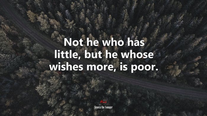 Not he who has little, but he whose wishes more, is poor. | Seneca the Younger quote