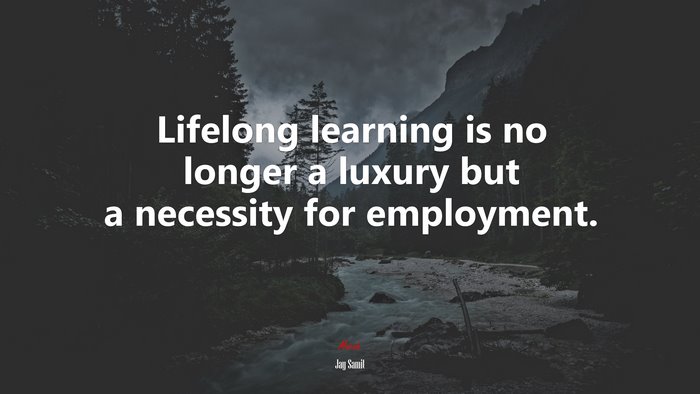Lifelong learning is no longer a luxury but a necessity for employment. | Jay Samit quote