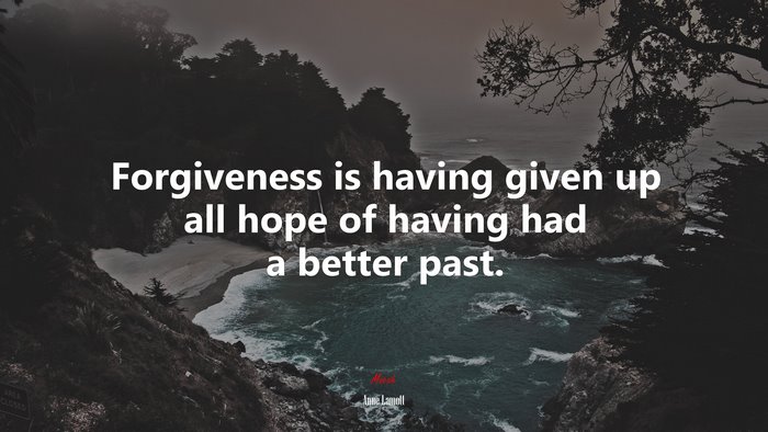 Forgiveness is having given up all hope of having had a better past. | Anne Lamott quote