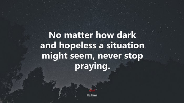 Billy Graham Quote on Hope and Prayer