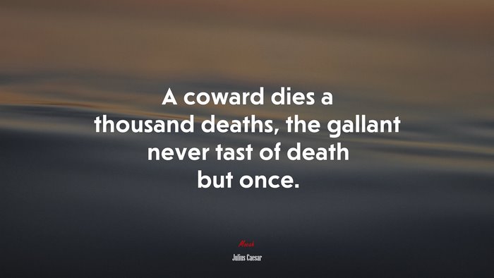 Julius Caesar Quote on Courage and Death