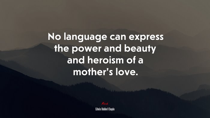 No language can express the power and beauty and heroism of a mother’s love. | Edwin Hubbel Chapin quote