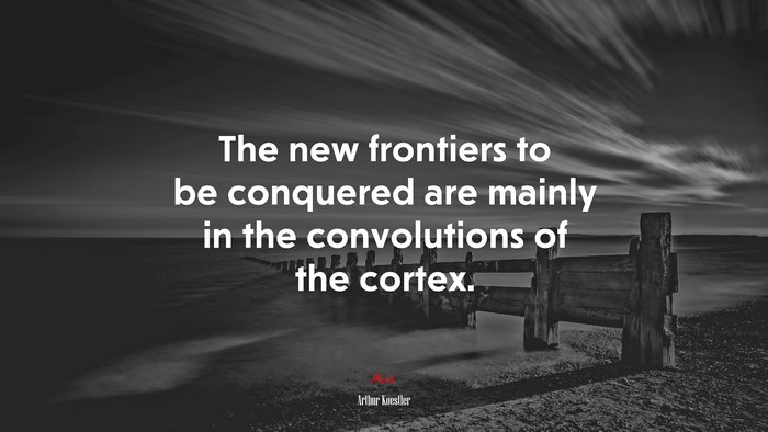 The new frontiers to be conquered are mainly in the convolutions of the cortex. | Arthur Koestler quote